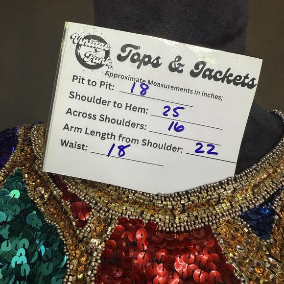 Vintage Black Tie Silk Sequin Top Stunning Condition Size Small Vintage 80's - Picture 6 of 13